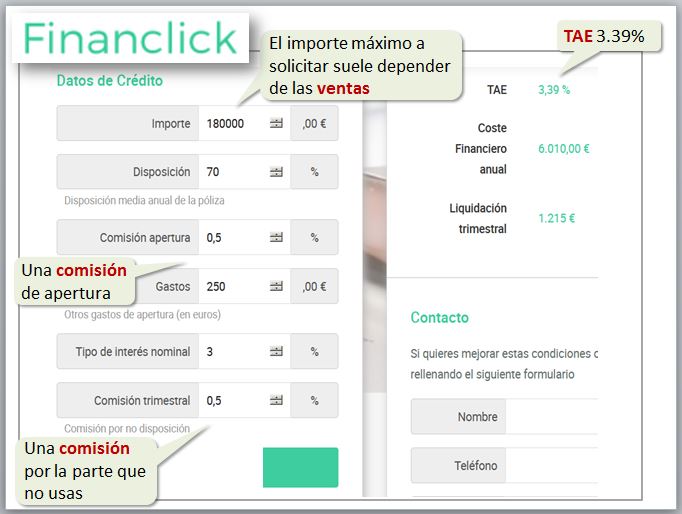 ing simulador de prestamos de negocios